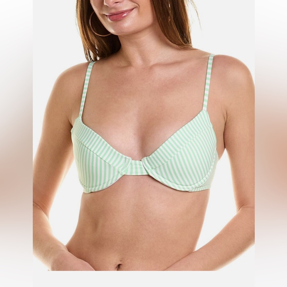 WeWoreWhat Delilah Top & Bottom in Green. CAN BE SOLD TOGETHER OR SEPARATE.